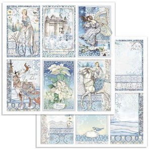 Stamperia Winter Tales Double-Sided Cardstock 12"X12" Single Sheet