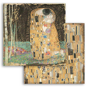 Klimt the kiss,  Scrapbooking Double face 12"X12" Single sheet