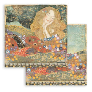 Klimt, Stamperia, Beethoven Frieze, Scrapbooking Double face 12"X12" Single sheet