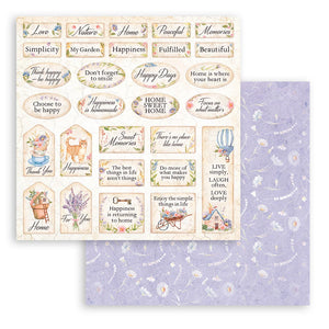 Scrapbooking Double face sheet - Create Happiness Welcome Home labels