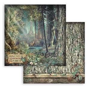 Stamperia,  Scrapbooking Double face sheet - Magic Forest Adventure forest