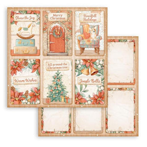 Stamperia, Scrapbooking Double  face sheet - All Around Christmas 6 cards
