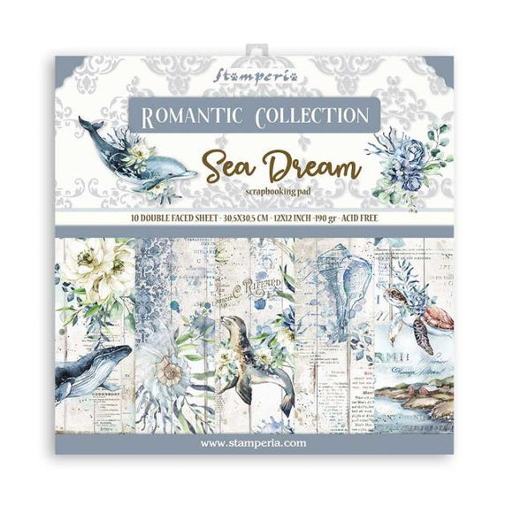 ROMANTIC SEA DREAM Stamperia  Double-Sided Paper Pad 12