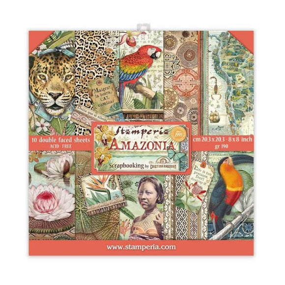 Stamperia * AMAZONIA * Double-Sided Paper Pad 8