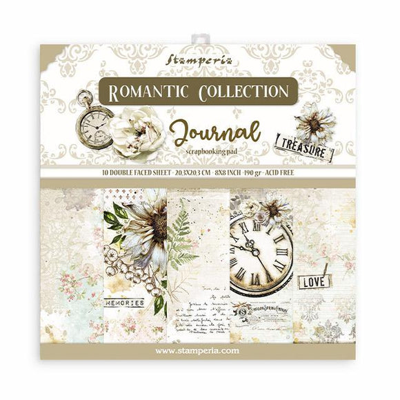 Stamperia * ROMANTIC JOURNAL * Double-Sided Paper Pad 8