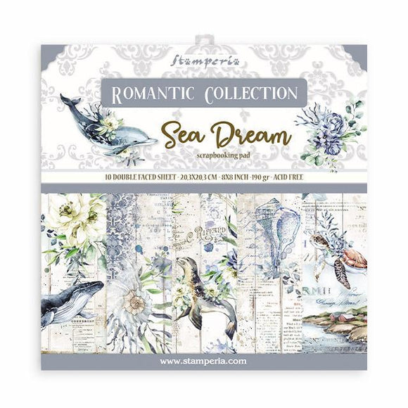 Stamperia * ROMANTIC SEA DREAM * Double-Sided Paper Pad 8