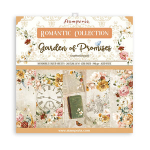Garden of Promises, Stamperia  Double-Sided Paper Pad 8"X8" 10/Pkg scrapbooking paper pad