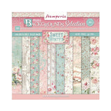 Stamperia Scrapbooking Small Pad 10 sheets double sided (8"X8") -Background Selection Sweet Winter