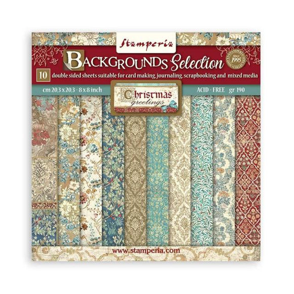 Stamperia, Scrapbooking Small Pad 10 sheets cm 20,3X20,3 (8