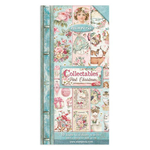 Stamperia * Collectables -  Pink Christmas -  Stamperia Double-Sided Paper Pad 6