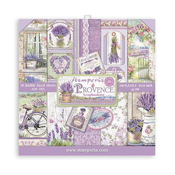 Provence  Stamperia, Scrapbooking paper Extra small Pad 10 sheets  6