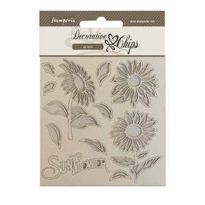 Stamperia, Decorative chips cm 14x14 - Sunflower Art