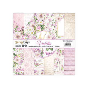 Violetta , Scrapboys  6x6, double sided scrapbooking paper pack