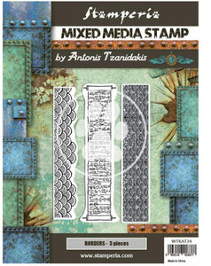 Mixed Media Stamp cm 15x20 Sir Vagabond in Japan Borders
