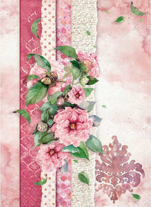 Stamperia Rice Paper Sheet A4 Flowers for you