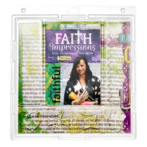 GEL PRESS PRINTING PLATE Faith Impressions Kit