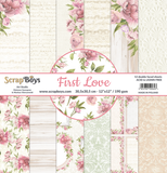 First Love, scrapboys, 12 double sided 12x12, scrapbooking paper pack