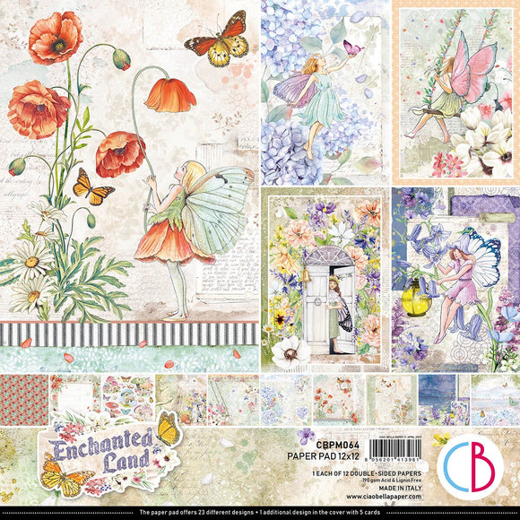 Ciao Bella, Enchanted Land collection scrapbooking Paper Pad 12