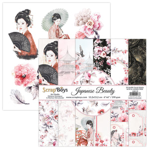 JAPANESE BEAUTY, Scrapboys 24 double sided 6x6, scrapbooking paper pack