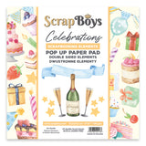 CELEBRATION Pop-Up pack for fussy cutting, Scrapboys 24 double sided 6x6