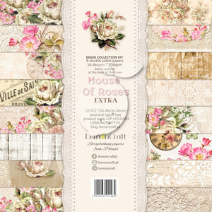 House of roses - Set of scrapbooking papers  EXTRA - Lemoncraft