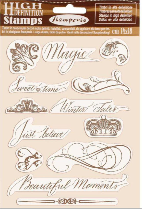 WTKCC168 Stamperia * Beautiful Moments * HD Natural Rubber Stamp