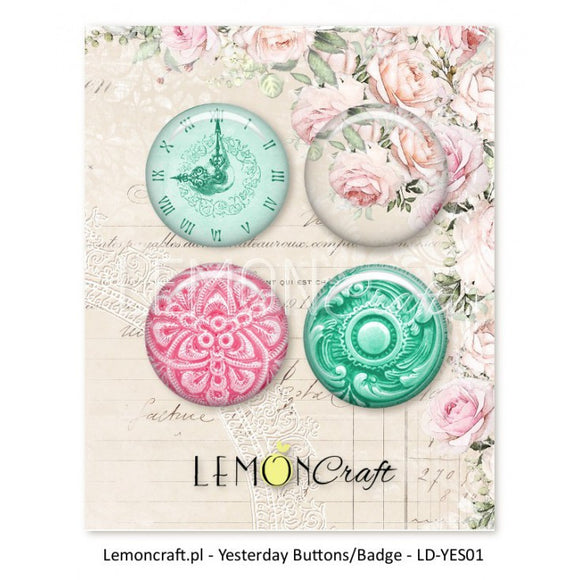 Yesterday Buttons / Badges - Lemoncraft